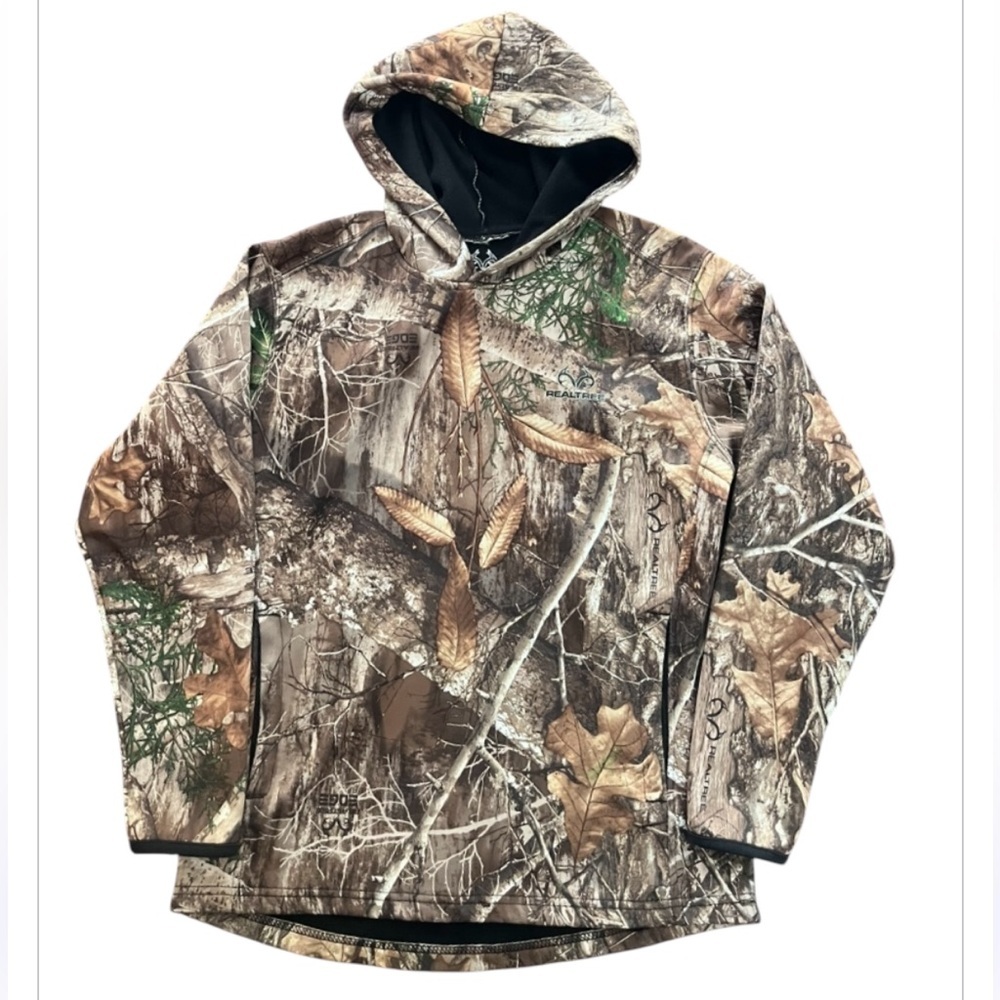 CAMO SWEATSHIRT HOODIE BOYS LARGE 10/12 REALTREE